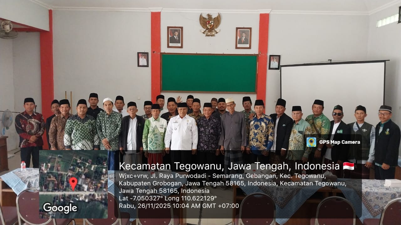 Rapat Koordinasi dan Silaturahim MWC NU Tegowanu Bersama Camat Tegowanu  Tegowanu — 26 November 2025.