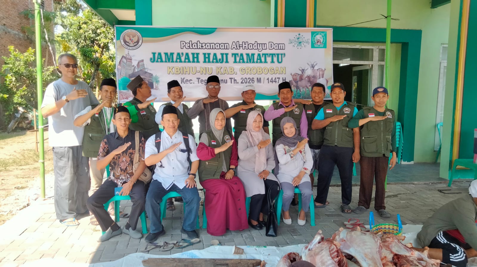 MWCNU Tegowanu Fasilitasi Penyembelihan 52 Ekor Dam Jamaah Haji KBIHU PCNU Grobogan, Wujudkan Amanah dan Kepedulian Sosial